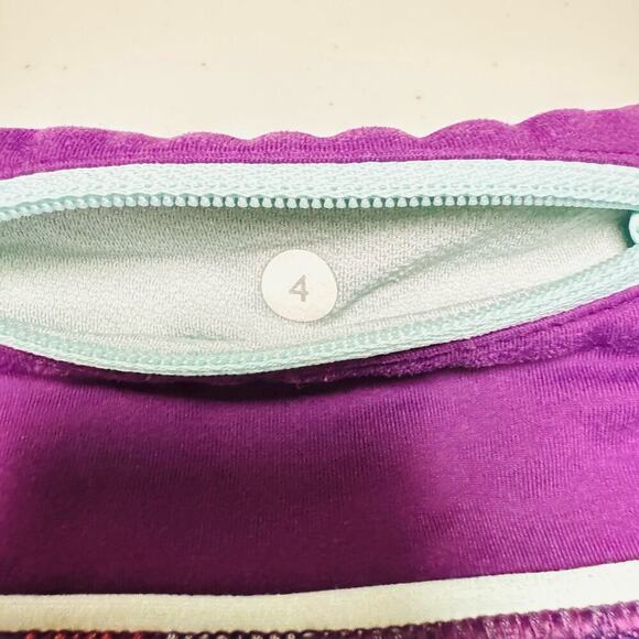 Lululemon Run Speed Short Check Multi Color Size 4 - Picture 9 of 11